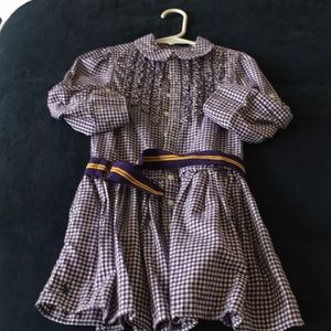 Purple gingham RL dress